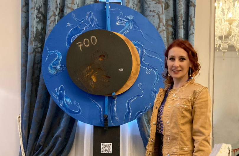 Cecilia Prete alla mostra sull'anniversario di Marco Polo a Venezia